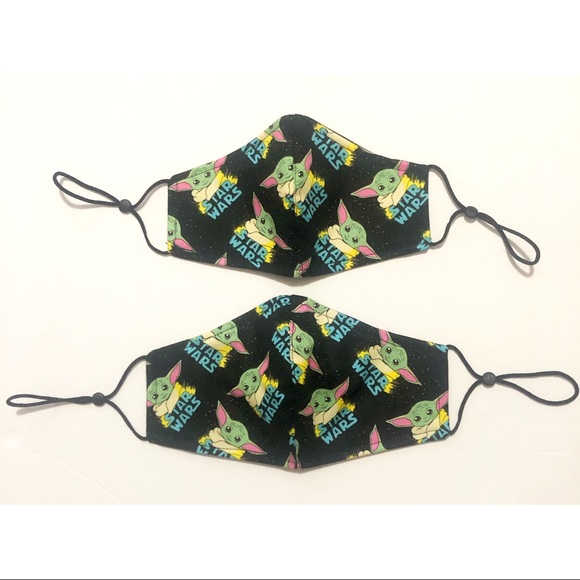 Baby Yoda Face Mask Star Wars Mandalorian - Picture 3 of 4